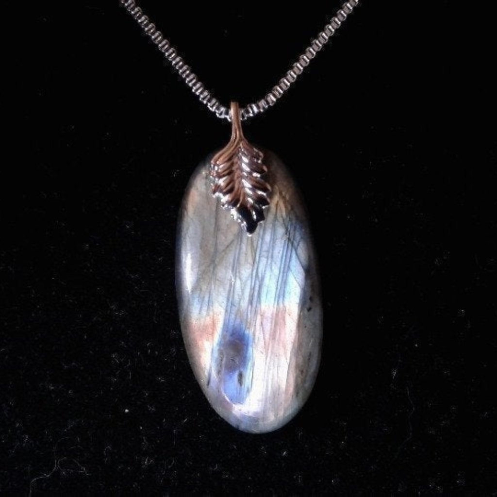 Labradorite Oval Cabochon 925 Ss Z365